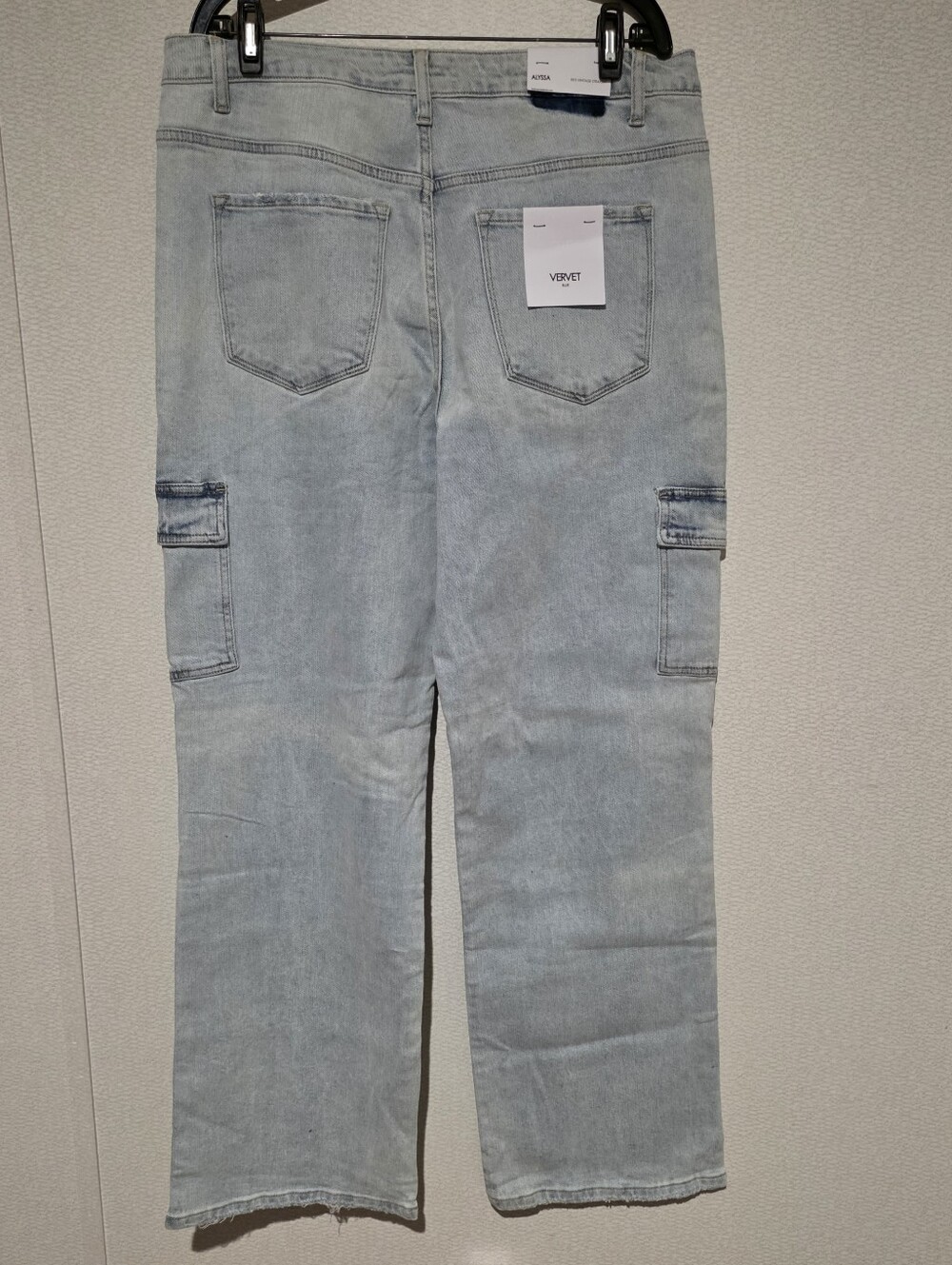 Vervet Alyssa 90s Vintage Straight Cargo Jeans High Rise Size 32 - Picture 2 of 8